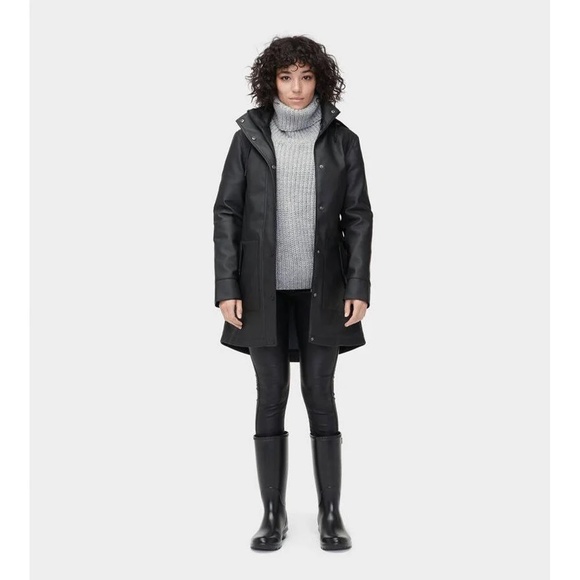 Ugg Rubberized Matte Raincoat - Picture 2 of 8